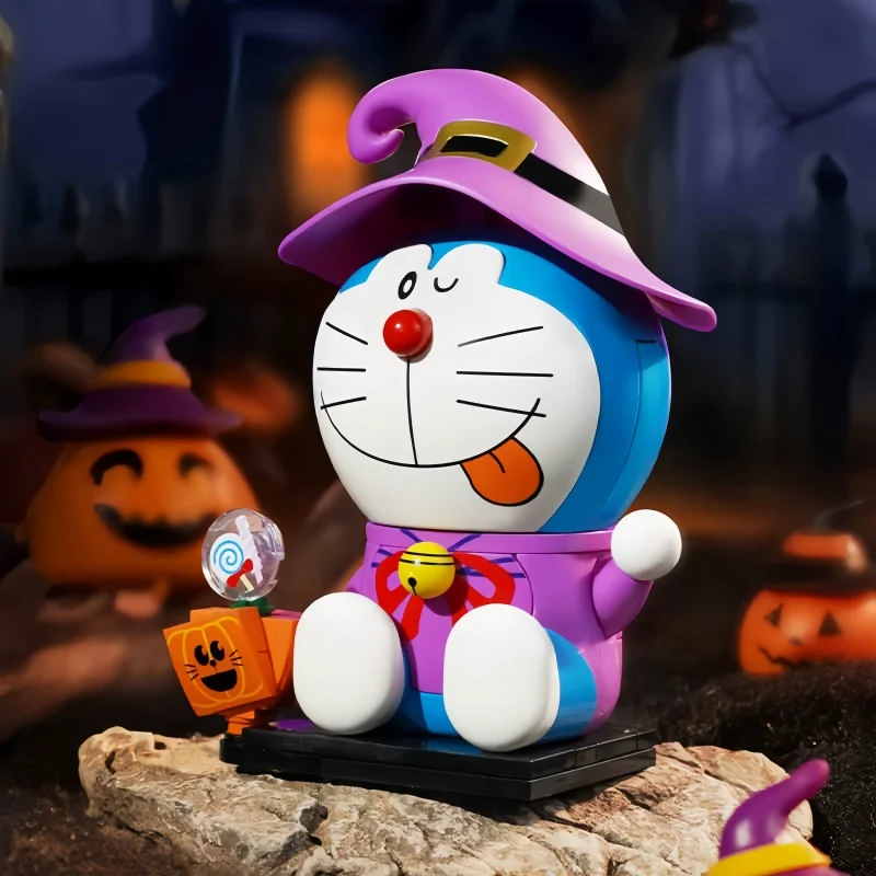 

Keeppley Wonderful Building Blocks Doraemon Any Door Surrounding Round Rolling Toys Dingdang Cat Assembly Model Ornament Gift