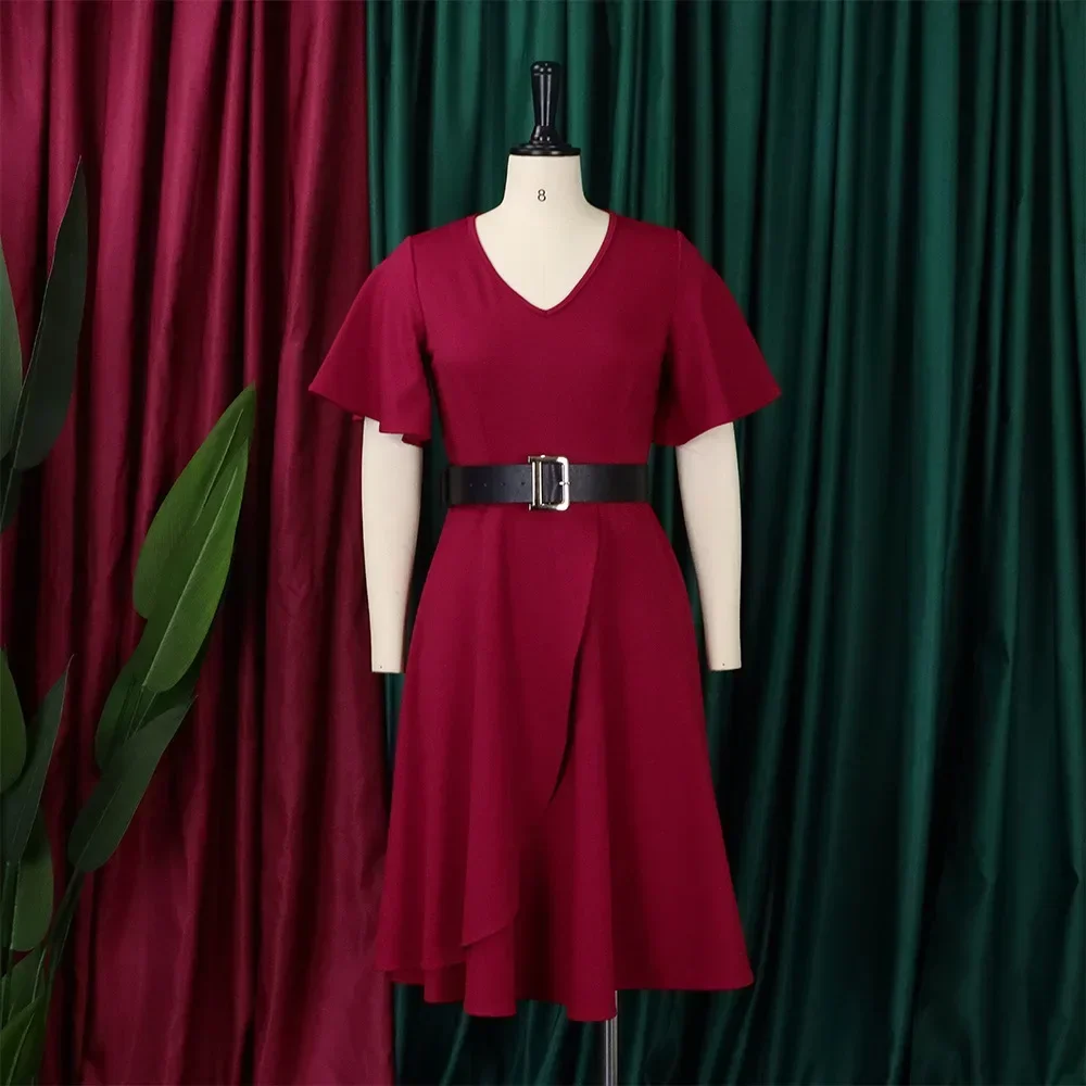 Африканское платье трапециевидной формы, женское платье с расклешенными рукавами и высокой талией, Дашики, африканская одежда, новинка 2023, модное элегантное африканское праздничное платье, Vestidos