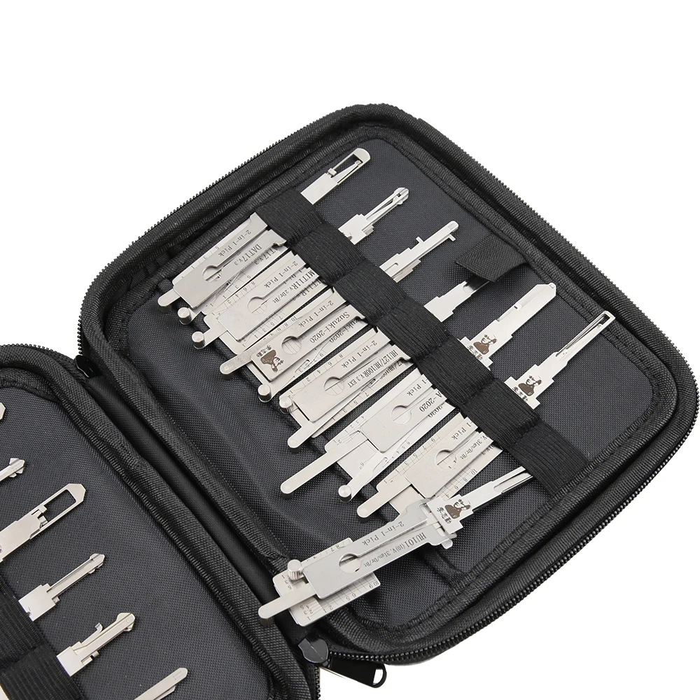 Lishi Two In One Kit 28-Slot, With Strong Magnetic, Convenient Storage Bag, Without Internal Tools