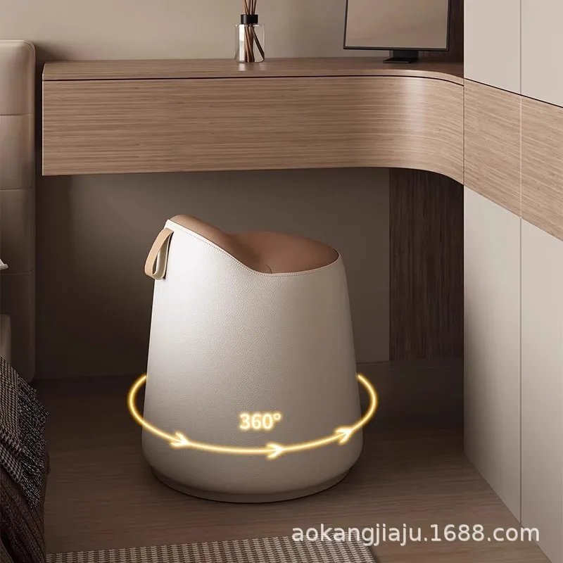 Makeup stool household rotating dresser stool light luxury high sense ins round stool simple makeup chair girls bedroom