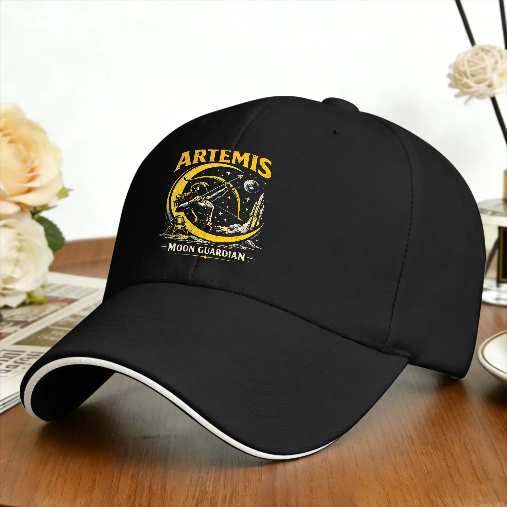 Artemis Moon Guardian Celestial Space Myth Identity Baseball Cap Summer Casual Trucker Hat For Female Male Sun Baseball Caps