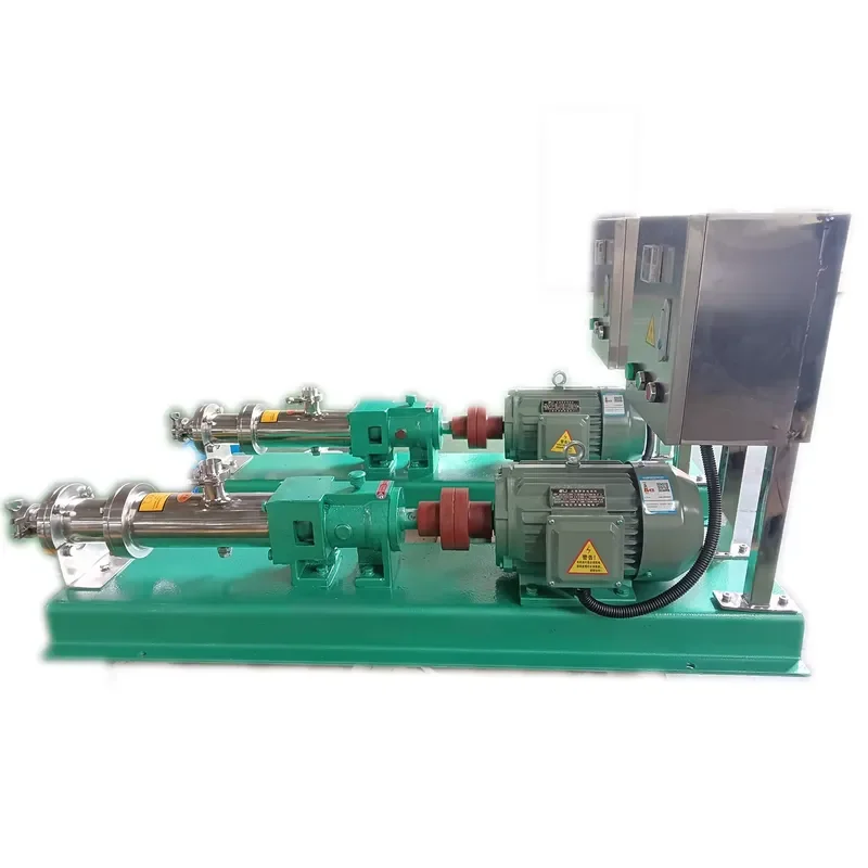 High viscosity G35 sanitary grade stainless steel SS304 2.2KW motor positive displacement pump food grade single screw pump