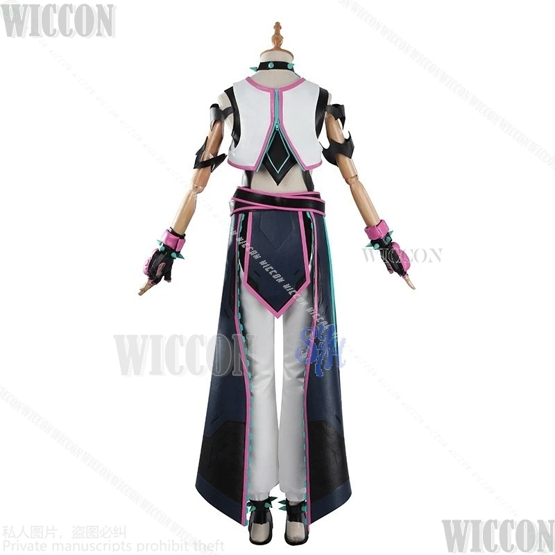 Han Juri 한주리 Kiriko 코스프레 Cosplay Game OWW Crossover Street Fighter 6 Hot Pink Batter Uniform Jumpsuit Wig Halloween Comic CON - view 5