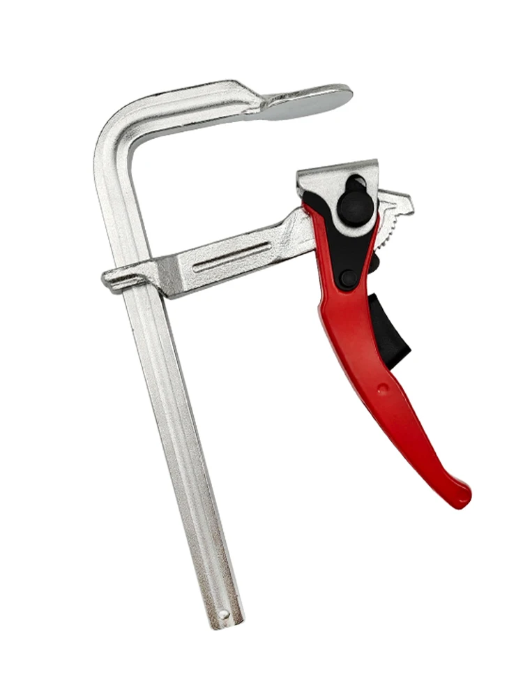 

MIKUNI Ratchet F-Clamp Industrial grade Woodworking Quick Fixture Heavy F-Clamp Fixer Forged Rail Clamp