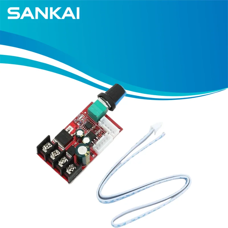15A 10-50V DC Motor Speed Controller, PWM Stepless Speed Regulator LED Dimmer Board for DIY Projects