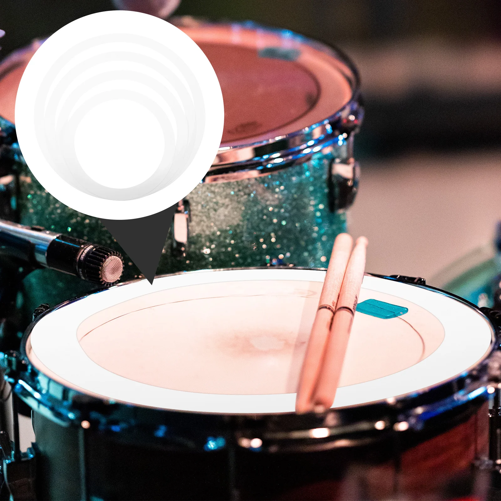 4pcs Set Drum Snare Latihan Tanpa Suara Untuk Rumah, Aksesoris Alat Musik, Snare Drum Latihan Portabel Sederhana