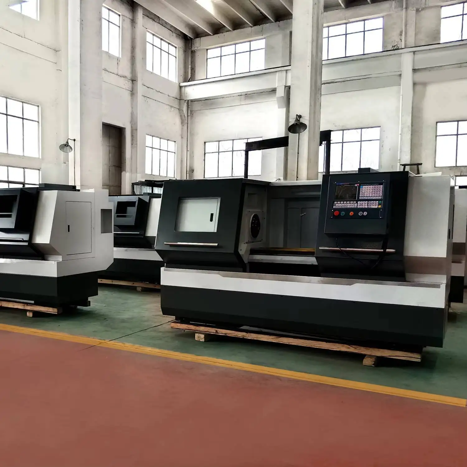 Токарный станок с ЧПУ Hine Ck40, высокоскоростной горизонтальный инструмент с патроном, СИСТЕМА FANUC, полностью автоматическая резка