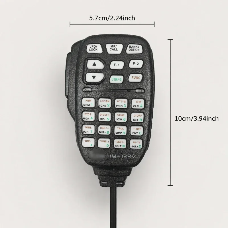 HM133V Handheld DTMF Keypad Microphone 8-Pin Shoulder PTT Mic Compatible With IC-880H IC-207H IC-E880 IC-2200H IC-2800H IC-V8000