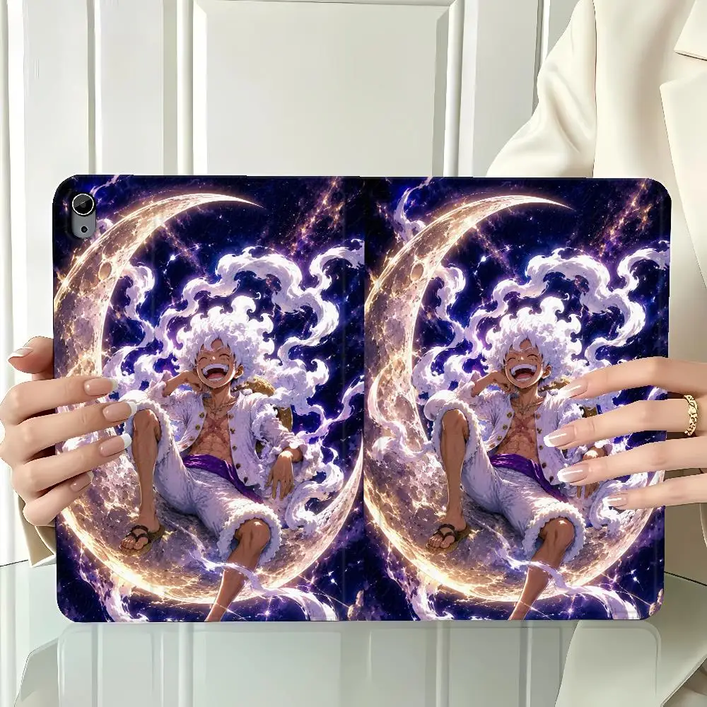 Anime One P-ieces Zoros With Pencil Holder Case for Apple iPad Air 11 13 M4 M3 M2 A16 2026 Pro11 13 10th 7/8/9th Air 4/5/6th