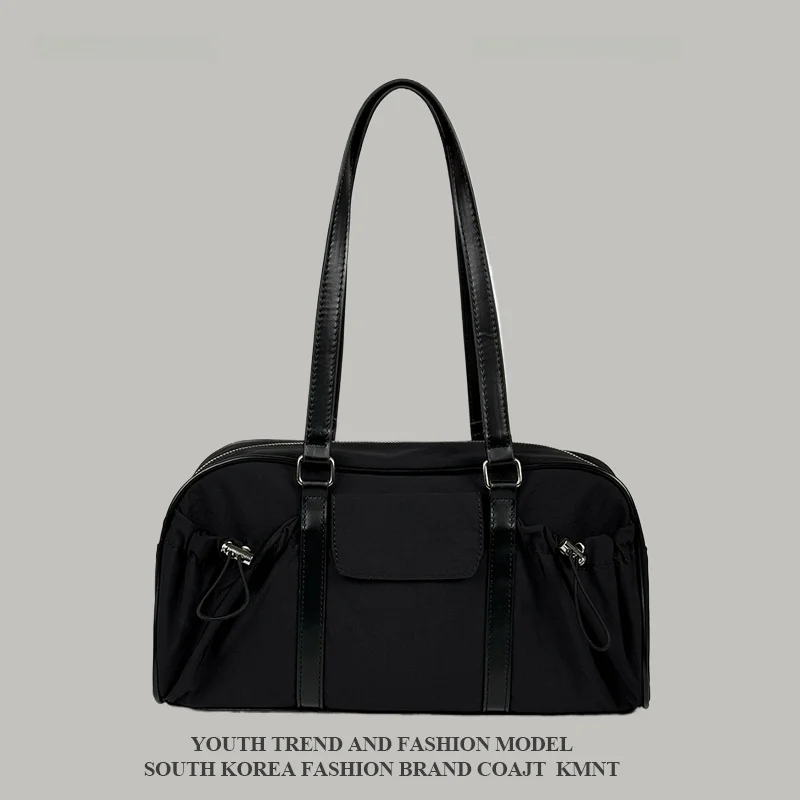 

Lightweight Nylon Underarm Women's Tote Bag Single oulder Korean Sle Commuter Bag COAJT KMNT Brand Pure Color Design