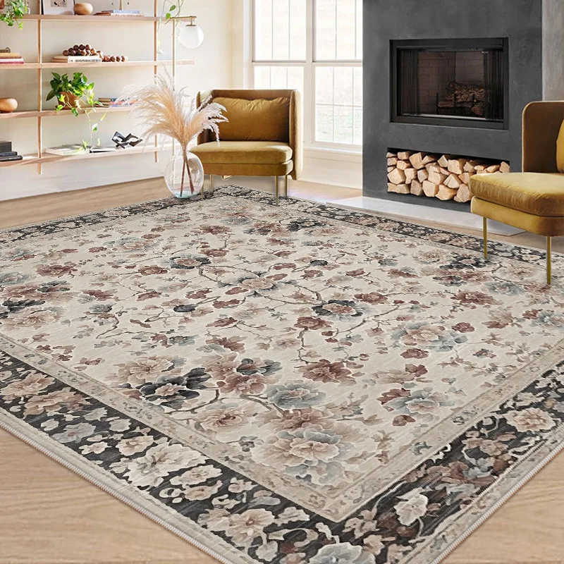 Extra Thick 200x300CM Rugs Faux Wool Persian Rug Washable Bohemian