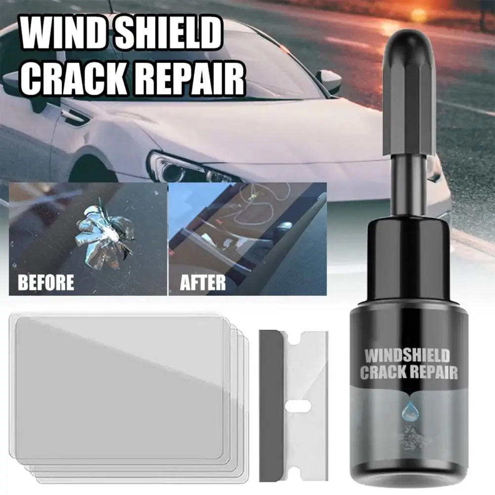 Car Windshield Crack Repair Kit UV Resistant Long-Lasting Car Scratch Repair Agent Automotive Cracked Glass Repair Fluid Set