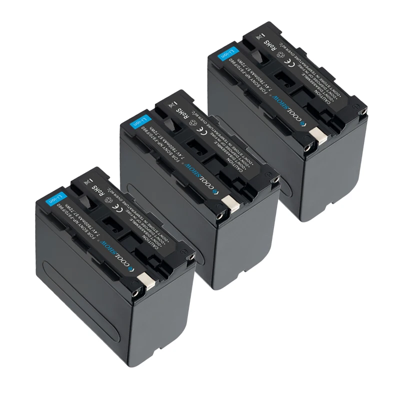 7800mAh Batterij NP-F970 voor Sony CCD-TRV58 CCD-TRV51 CCD-TR3300 HDR-AX2000 DSR-PD150 NP-F960 NP F750 F970 Camera Batterijen