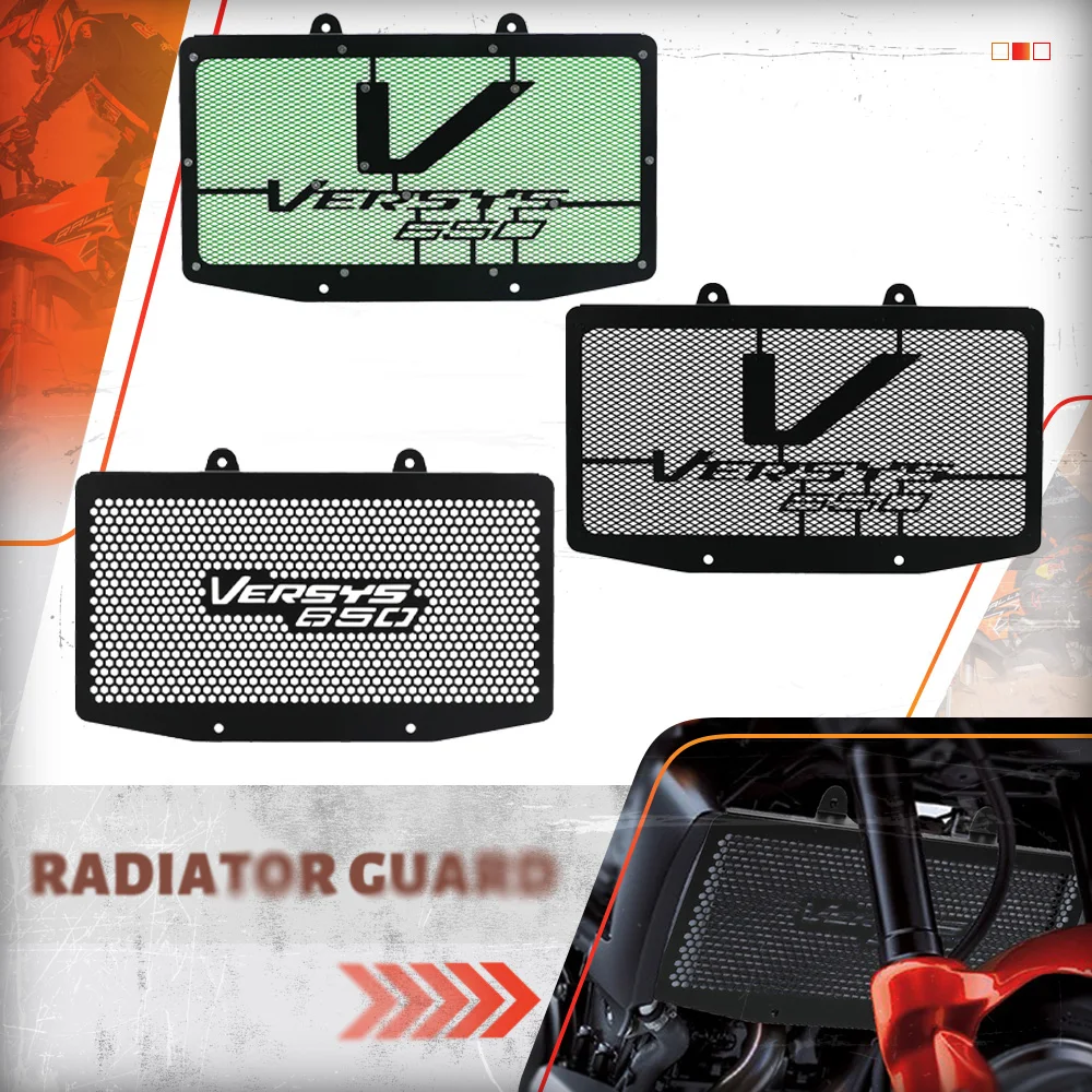 

Motorcycle KLE 650 Water Tank Radiator Grille Guard Cover Protective FOR KAWASAKI KLE650 VERSYS 650 ABS 2006 2007 2008 2009