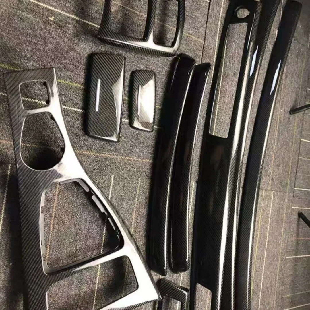 For BMW 3 Series E90  e91 e92 e93 real carbon fiber car interior dashboard center console trim decorative panel replacement