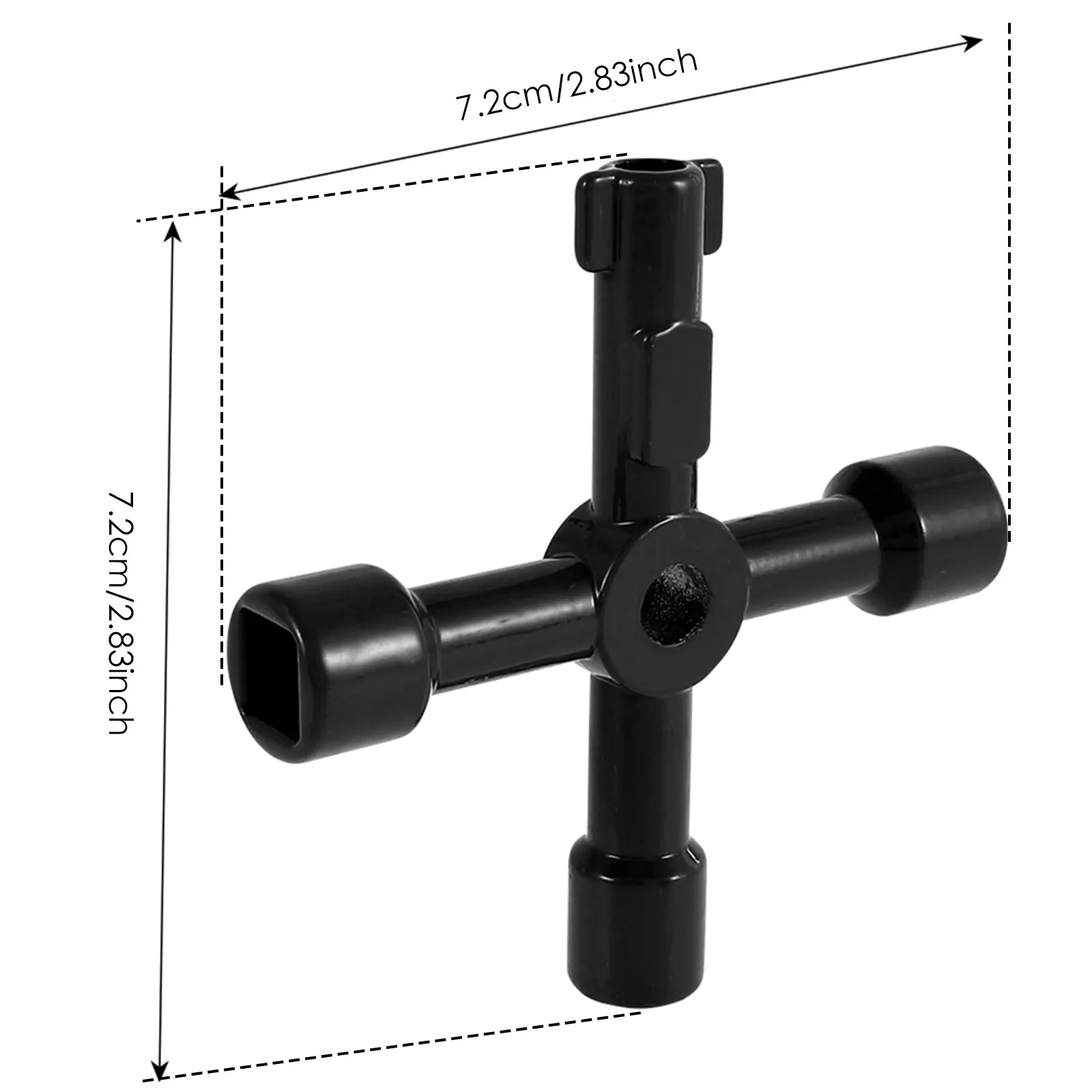 Multifunction Cross Switch Square Key Wrench Alloy Universal Square Triangle for Elevator Electrical Cupboard Box Train Cabinet