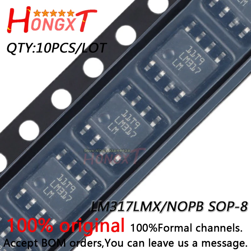 10PCS 100% NEW LM317LMX/NOPB SOP-8.Chipset