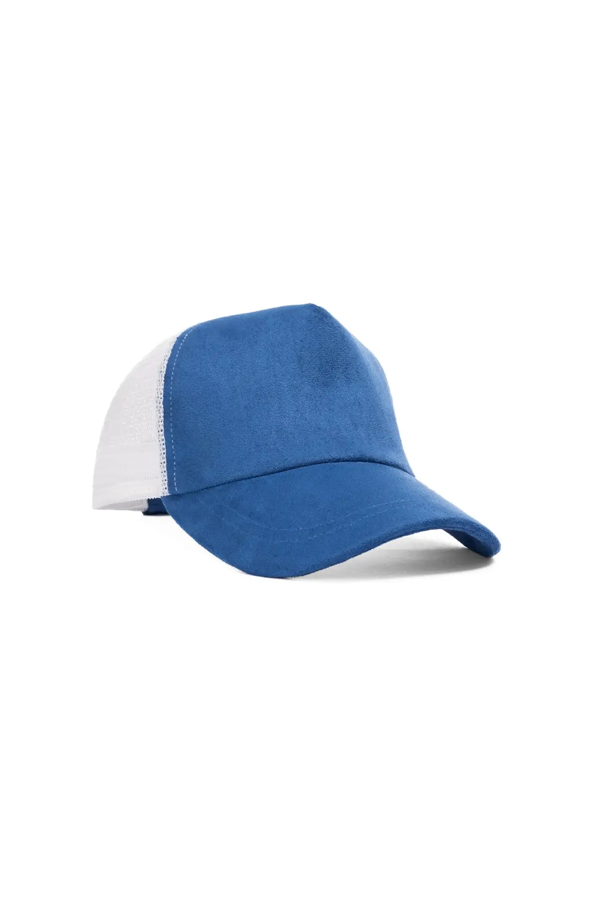 Baseball Cap Blue Hat Men Women Unisex Hat Adult Suede Mesh Hat