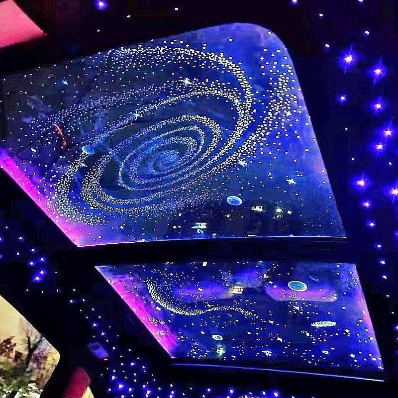 Decorative lights Car interior atmosphere lights, starry sky ceiling atmosphere lights Panoramic sunroof starry sky membrane top
