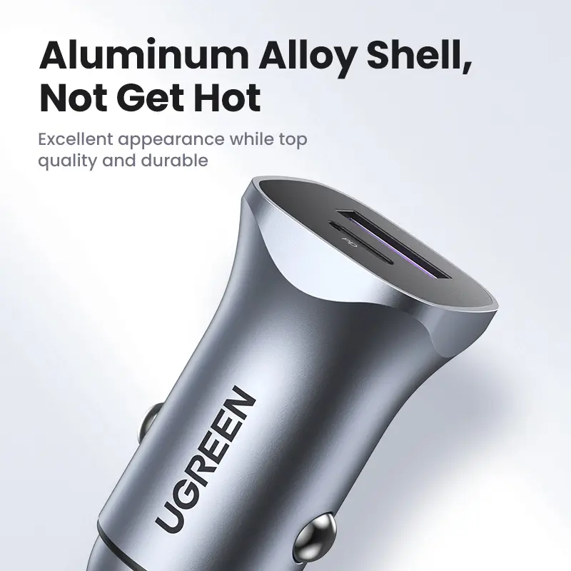 UGREEN Car Charger Type C Fast USB Charger for iPhone 17 16 15 Xiaomi Car Charging Quick 4.0 3.0 Charge Mobile Phone PD Charger - 4
