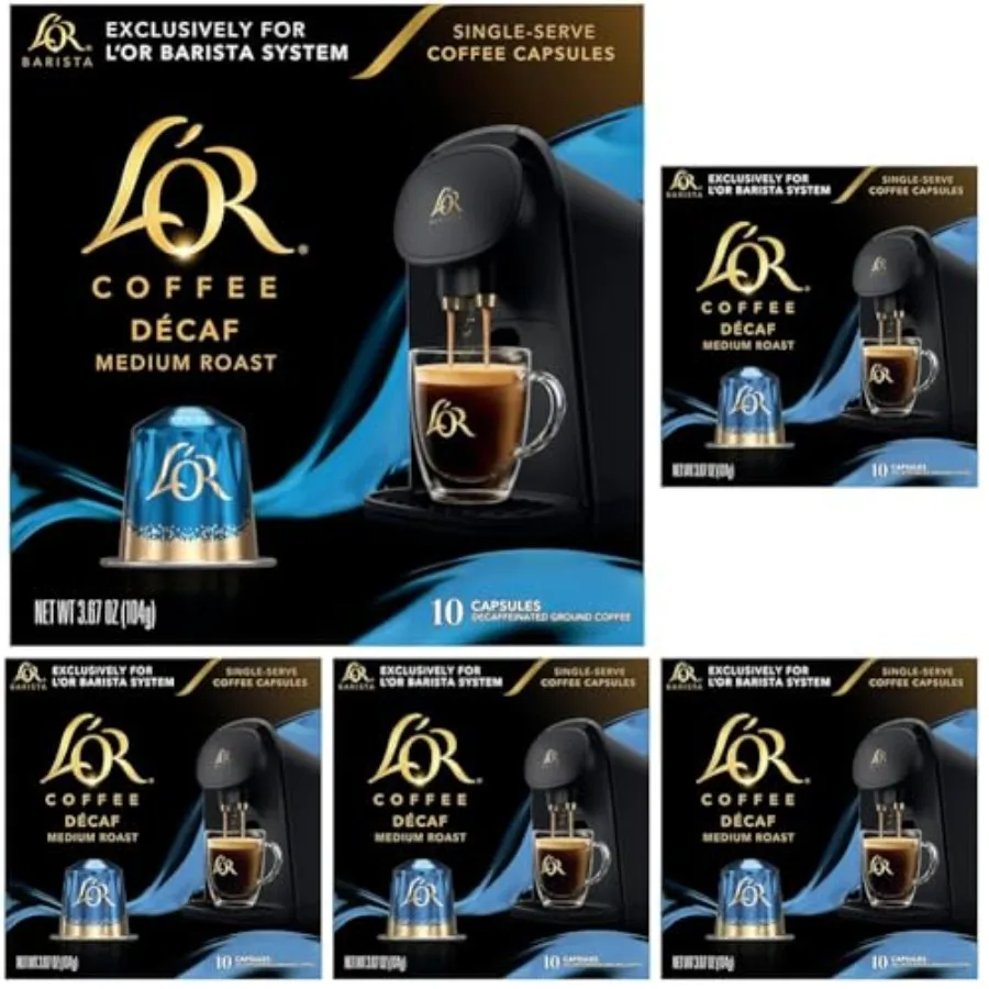 

L'OR Coffee Pods 50 Count Single-Serve Aluminum Coffee Capsules Compatible with the L'OR BARISTA System and *Nespresso Original