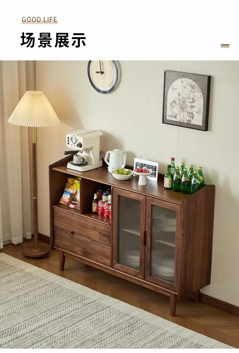 Storage side cabinet simple multi-functional storage coffee and tea cabinet