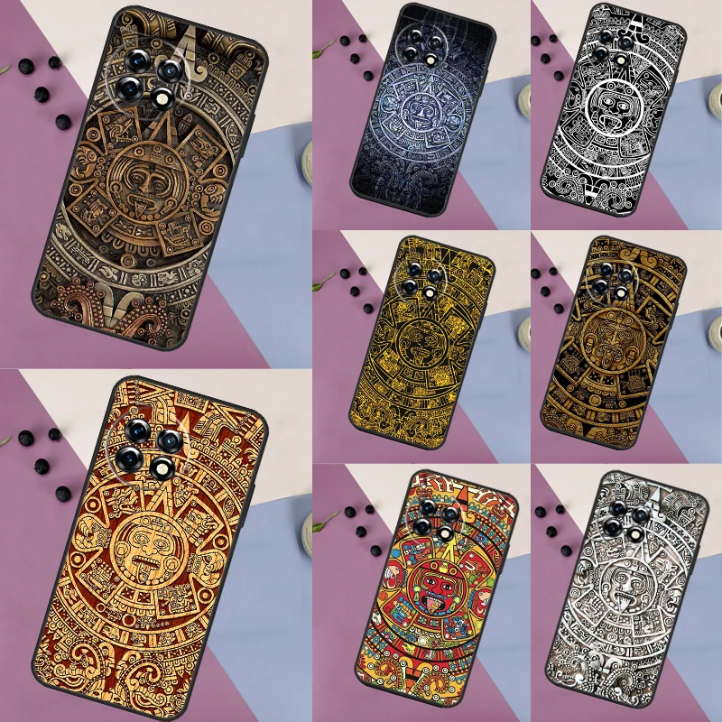 Mayan Calendar Case For OnePlus Nord N20 N30 N10 Nord 3 2T CE 2 Lite OnePlus 12 11 10 Pro 8T 10T 10R Cover