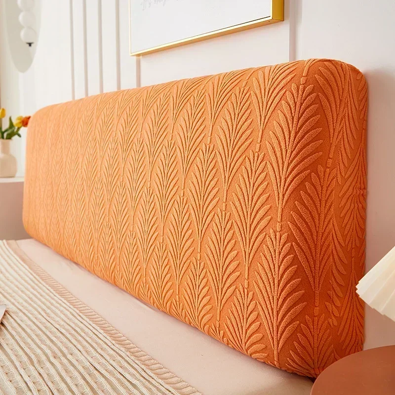 Simple Plaid Bed Headboard Cover Bedroom Soft Elastic All Inclusive Bedhead Dust Protector Jacquard Bed Back Covers Home Decor - Image 6