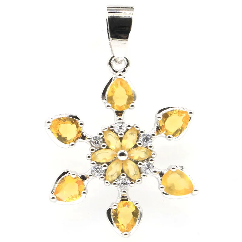 Buy 4 Get 1 Free 35x23mm Citrine Green Tsavorite Garnet Peridot Emerald Kunzite Tourmaline Violet Tanzanite CZ Silver Pendant