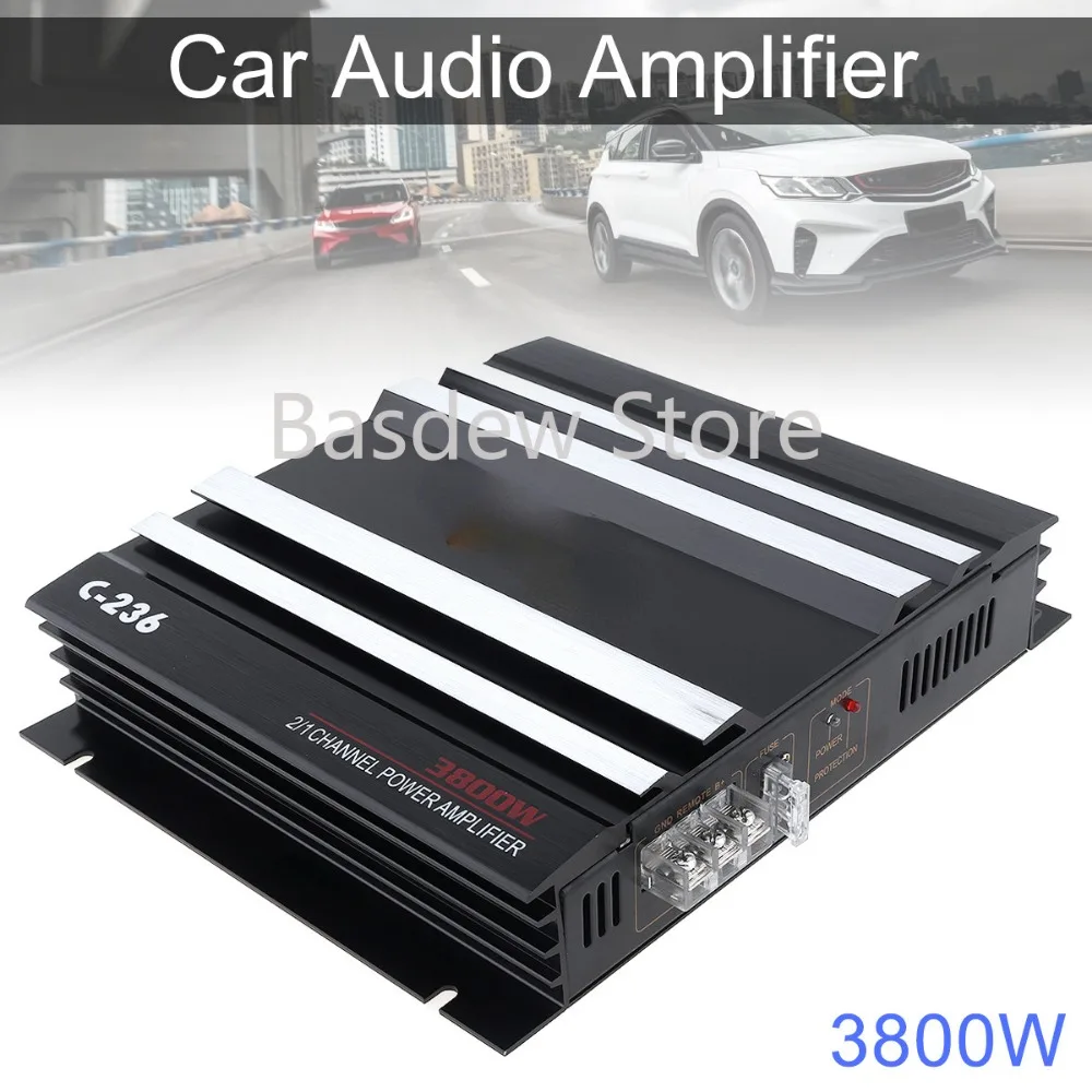 Car Amplifier 2-Way C- 236 High Power 300W Car Amplifiers Low Pitch