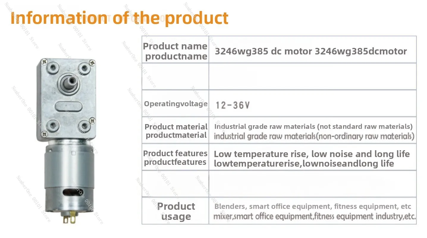 Motor de Engrenagem DC JGY385  - Dc Motor 12V avaliação e preço