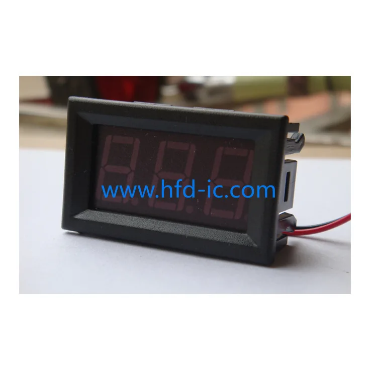 Two-Line DC Digital Voltmeter Head Digital Voltmeter DC4.5V-30.0V Battery Voltage Indicator