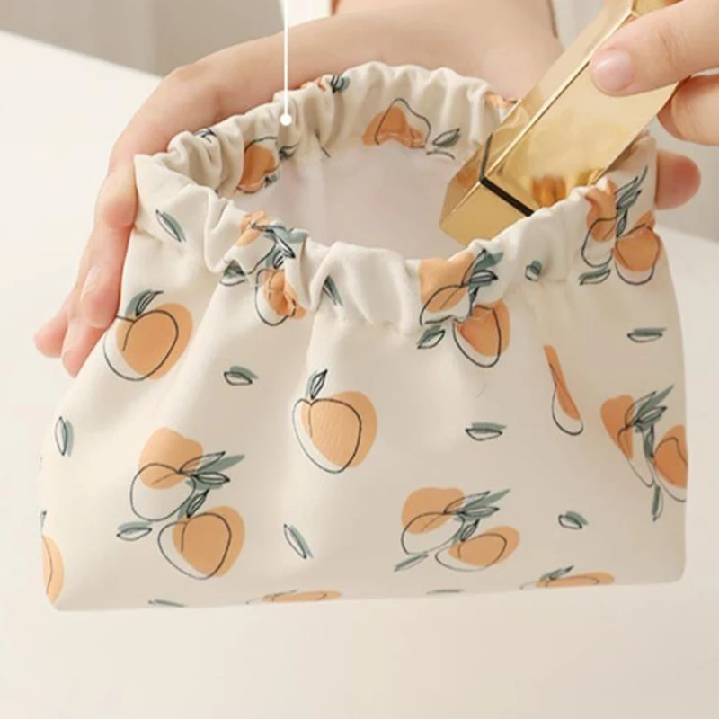 

New Cosmetic Bag For Women Colorful Waterproof Travel Dumpling Storage Bags Mini Cute Toiletry Makeup Portable Tote Bags Purses
