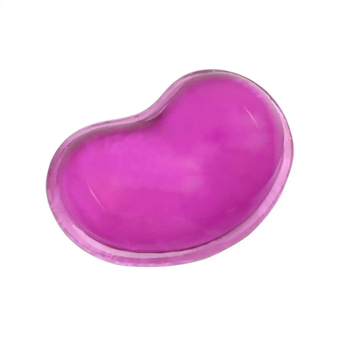 

Silicone Mouse Pad with Wrist Protection Soft Sweat-proof Stain-resistant Keyboard Rest for Office Use Yellow Purple Patterns