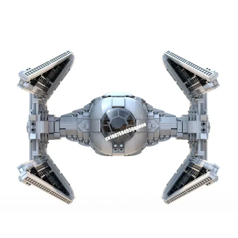 New Famous Star Battle Movie Moc Large Cockpit Tie Interceptor Model Diy Creative Ideas Toy Birthday Gifts Custom Puzzles
