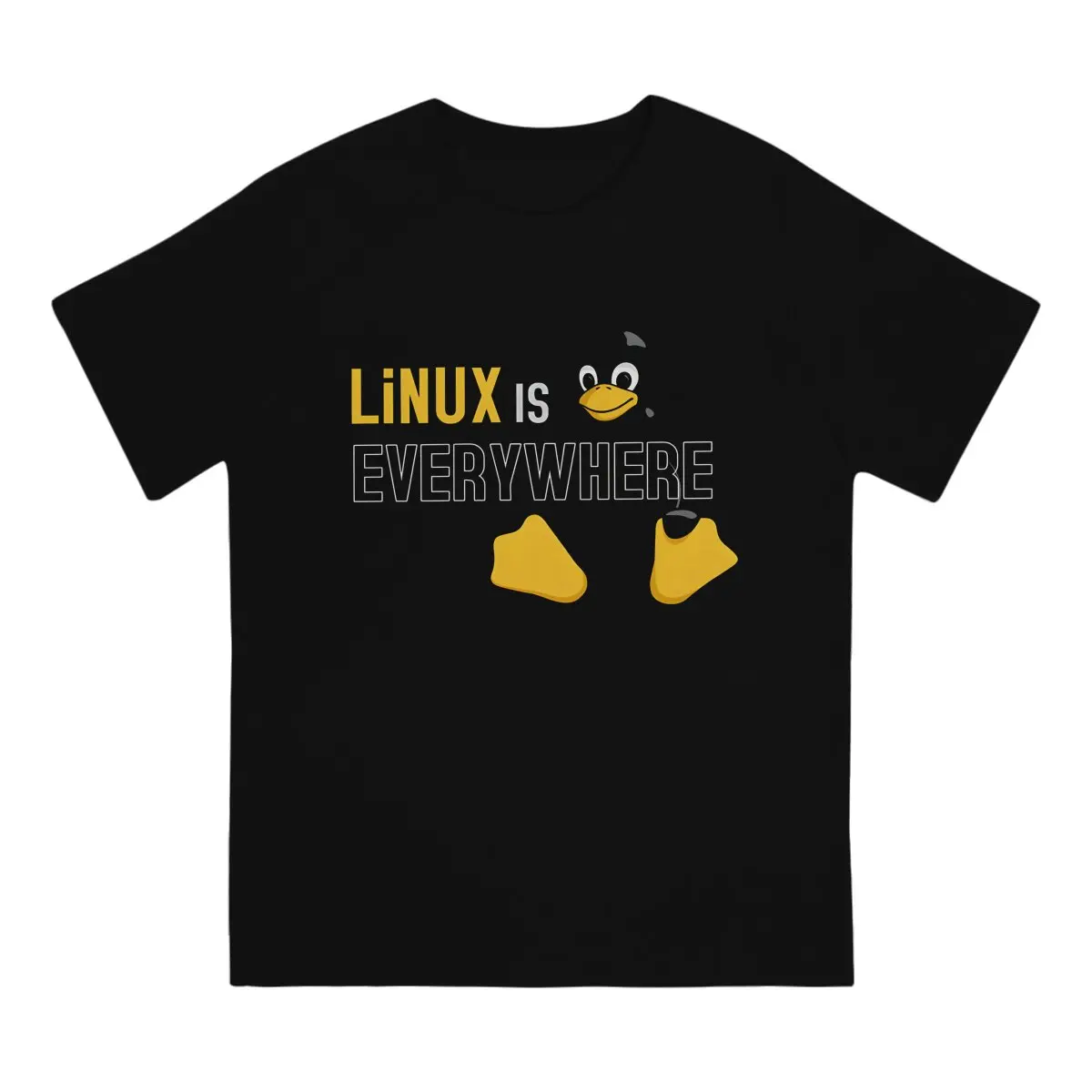 UTER Programmer Code Linux Linux Is Everywhere Tshirt Graphic Men Tops Vintage Punk Polyester Short Sleeve Harajuku T Shirt