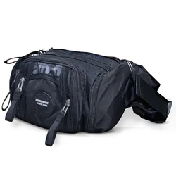 Riñonera de nailon para hombre, Bolsa multiusos de viaje, resistente al agua, bandolera cruzada