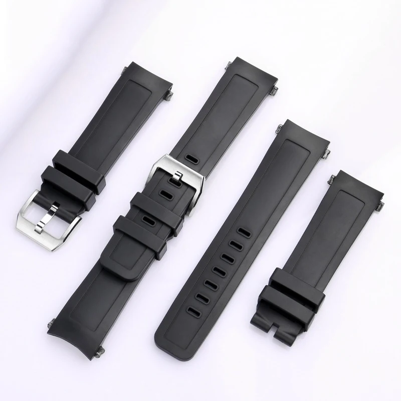 FKM Rubber Strap Fluororubber Watchband for IWC AQUATIMER Ocean Watches IW356802 IW376705 IW376710 IW376704 Men's 22mm Bracelet