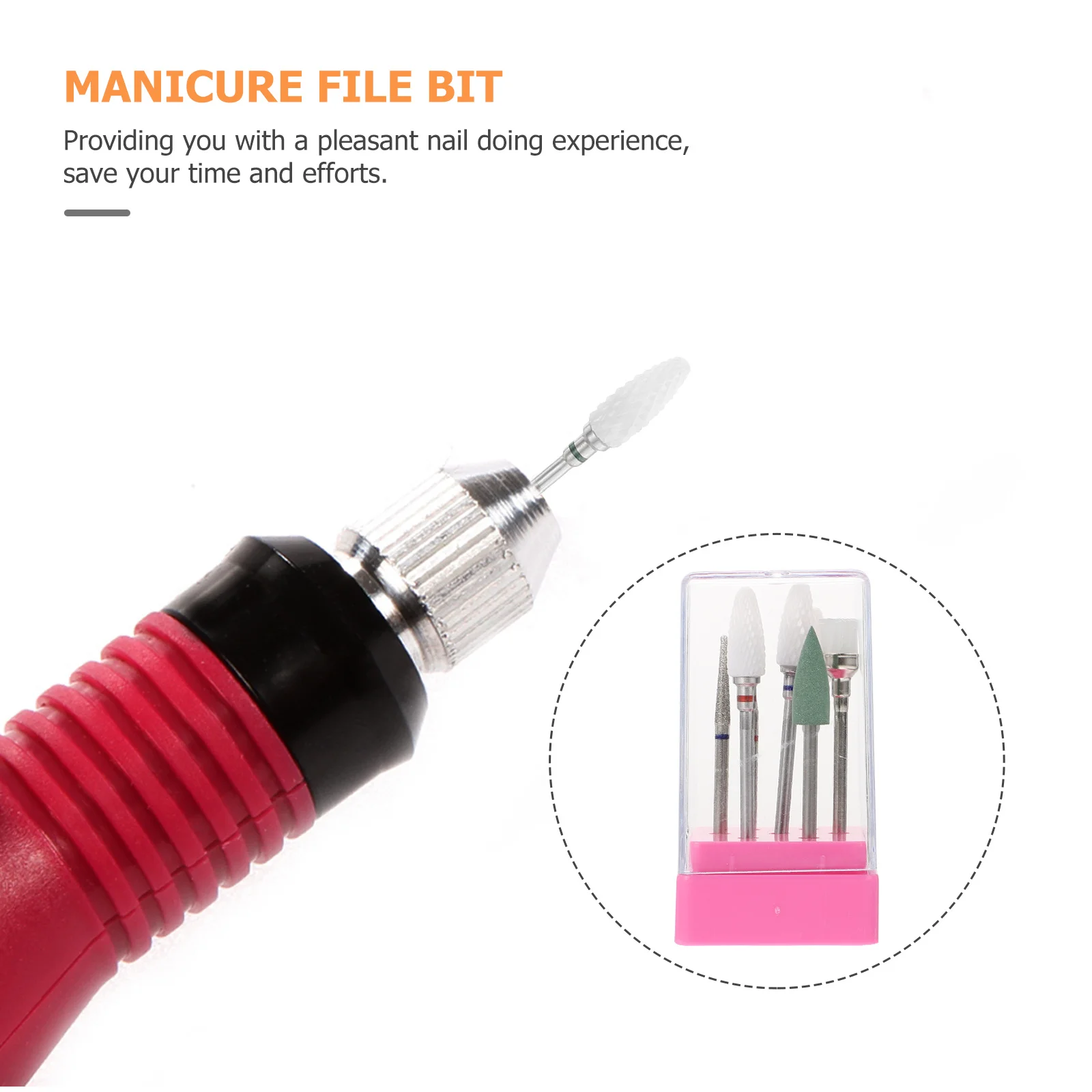 

7Pcs Tungsten Steel Nail Drill Bits Set High Strength Ceramic Manicure Pedicure File Tools for Gel Nail Removal Fast Polishing