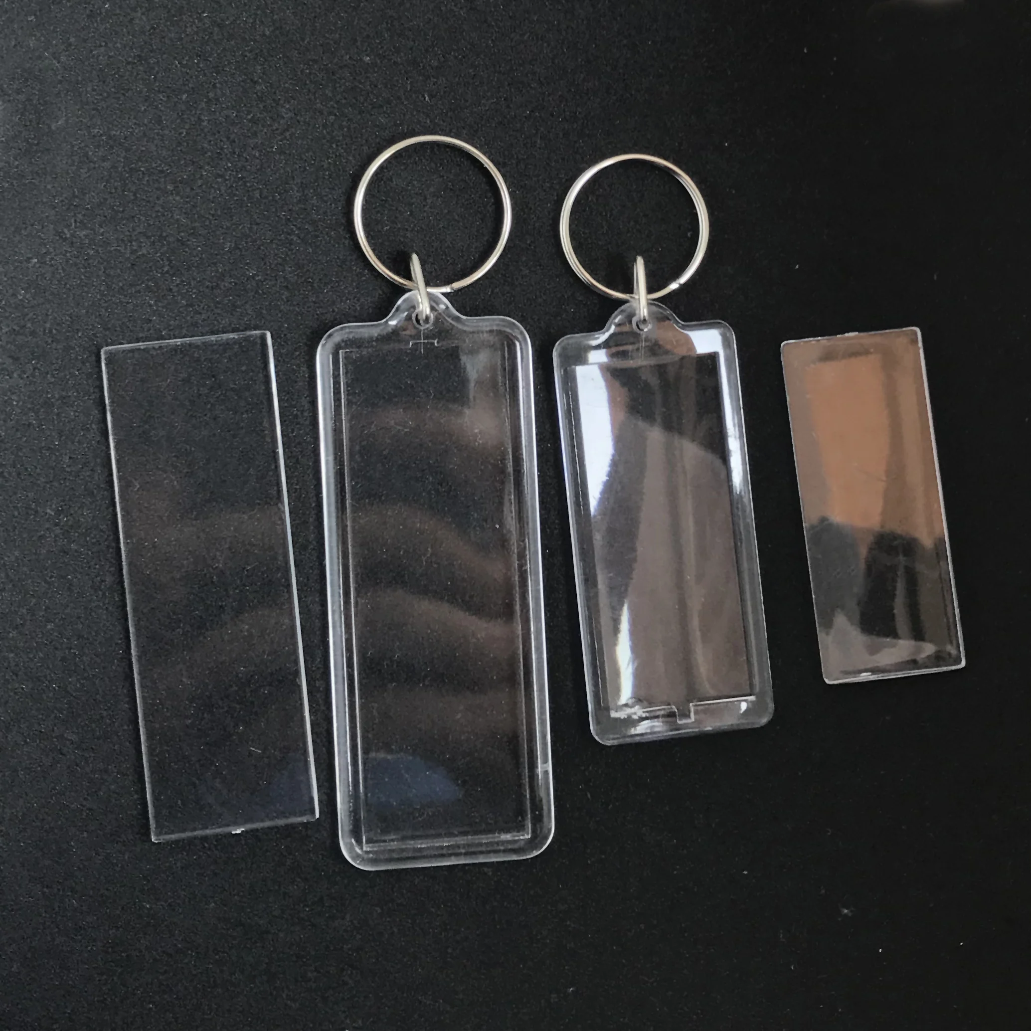 Acrylic Room Key Holder Long Tube Ultrasonic Keychain Opener Creative Gift Festive Supplies Independent Packaging Cartoon Series