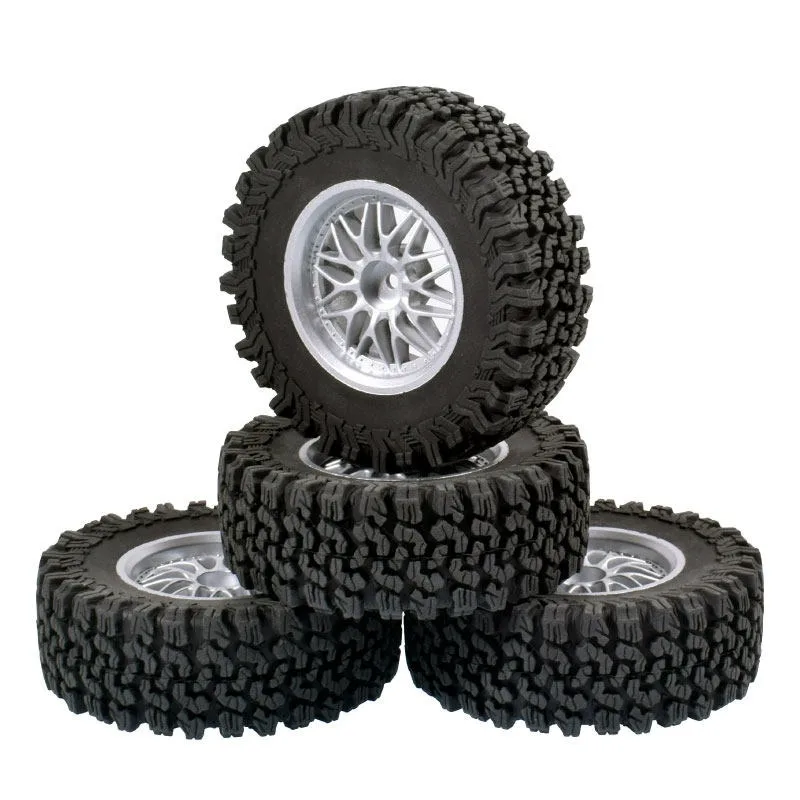 

90mm Soft Rubber Terrain Wheel Tires for 1/10 MST JIMNY Tamiya CC01 LC70 Axial YETI AXI90069 D90 TF2 RC Crawler