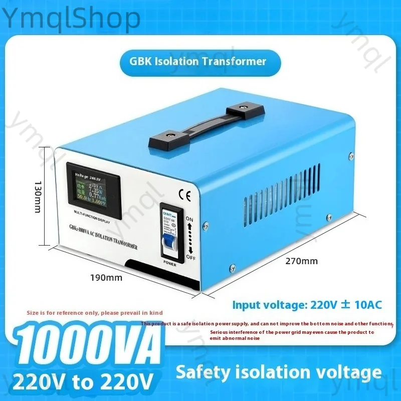 1000VA AC Ring Isolation Transformer Audio Safety Isolated Power Converter Anti-interference 220V To 220V Transformer 1000W