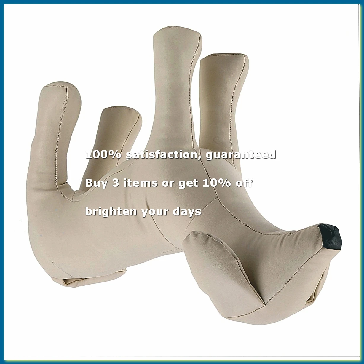 Standing Position Leather Dog Mannequin White M Pet Animal Shop Display Model Toy