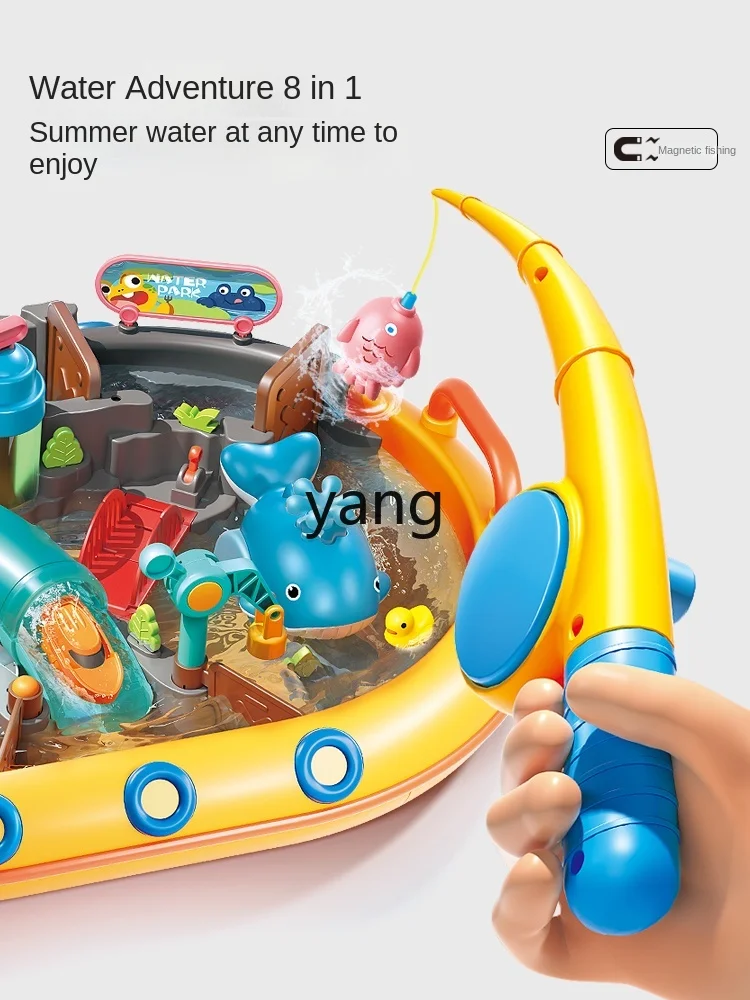 CX Large Particle Children's Water Playing Magnetic Fishing Toys Water Park