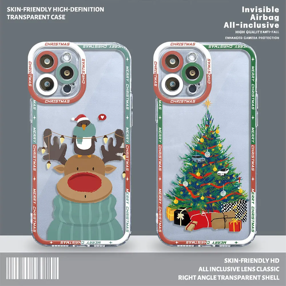 Case for Samsung Galaxy Note 20 Ultra 10 Plus S21 S20FE S10 S23 S24Ultra S22 Plus Cover Christmas Day Elements Graphic