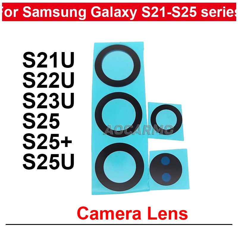 

For Samsung Galaxy S25U S25+ S23U S23 S22 S21 Ultra S22U S25 Plus Only Rear Back Camera Lens Replacement Parts Without Frame