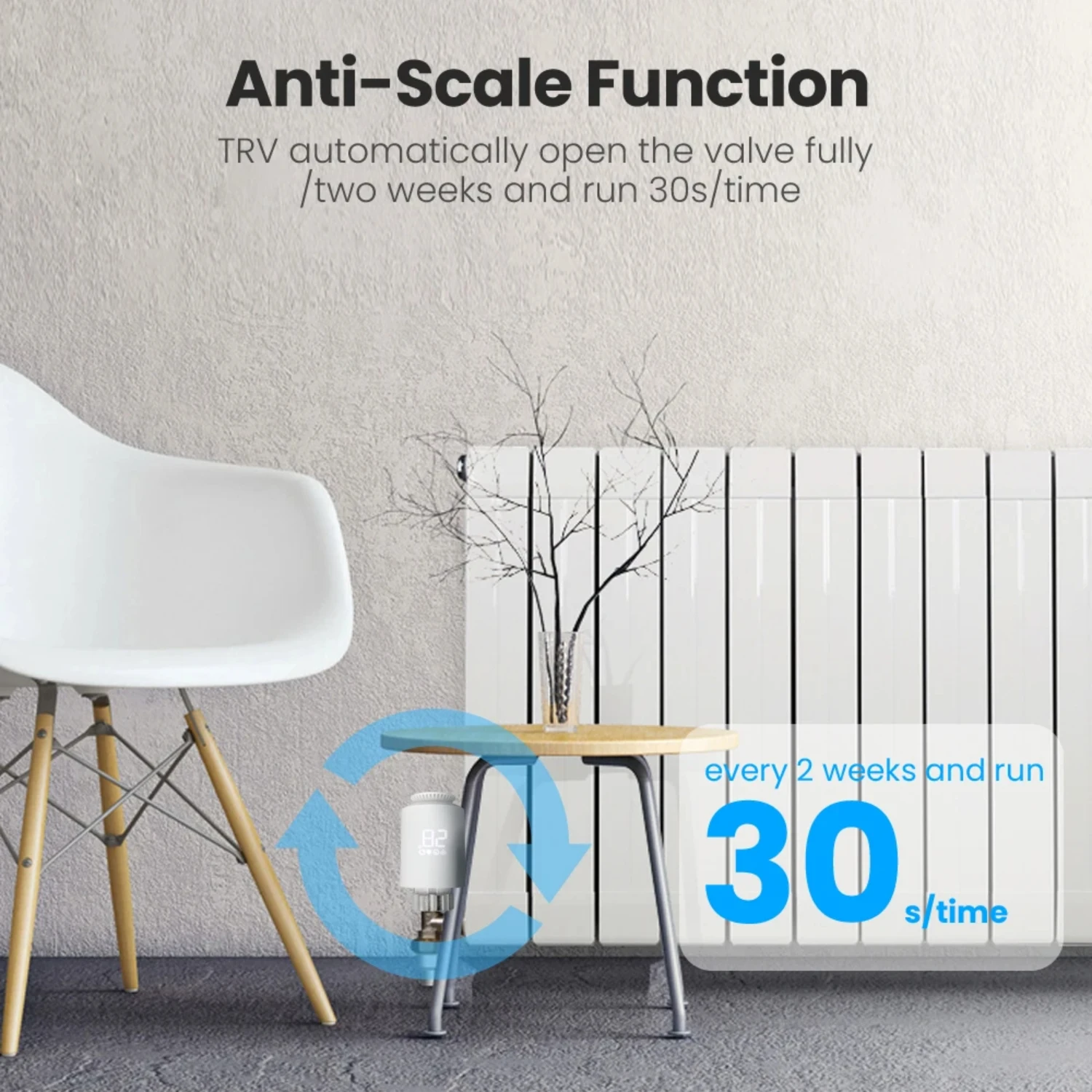 ZigBee3.0 Thermostat Radiator Actuator Smart TRV Thermostatic Valve Controller Works With Alexa   Alice