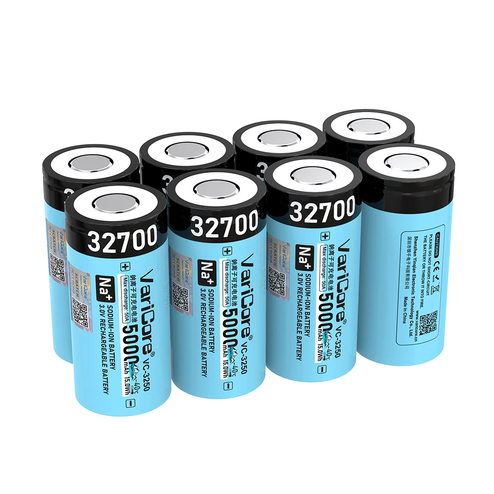 VariCore VC-3250 32700 Sodium-ion battery 5000mAh rechargeable -40 ° C wide temperature range for power tools and backup power