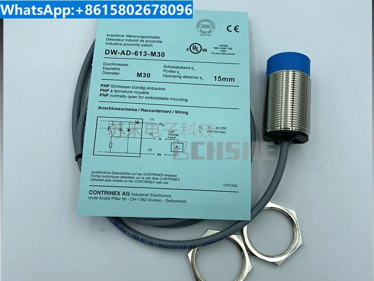 Cylinder Proximity Switch DW-AD-613-M30/-120/-245 DC Three Wire PNP Normally Open Inductive Sensor