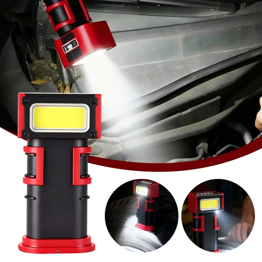 

Новый магнитный уличный рабочий фонарь с защитой от воды, перезаряжаемый через Type-C, поворотный, с цифровым дисплеем, COB-фонарь для автомобиля